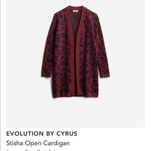 Stitch Fix open cardigan. Animal print.